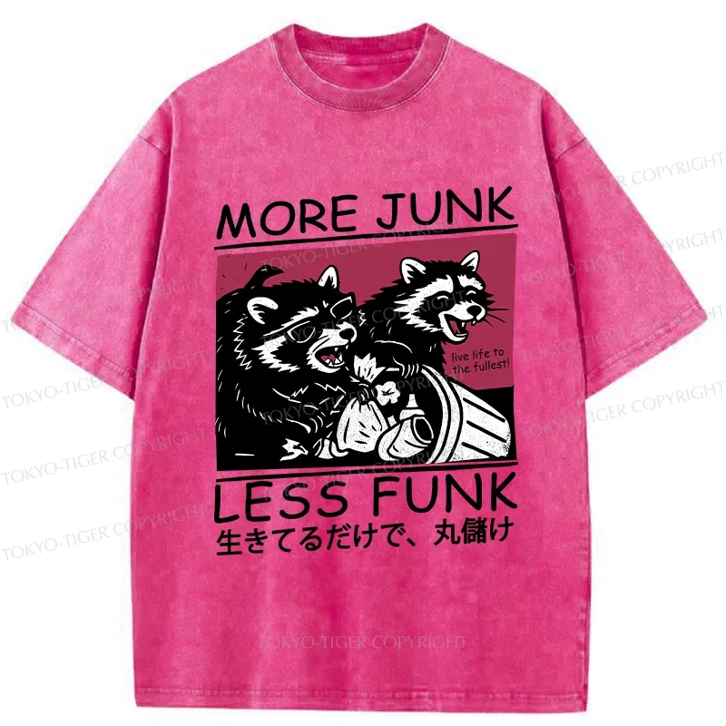 Tokyo-Tiger More Junk Less Funk Washed T-Shirt