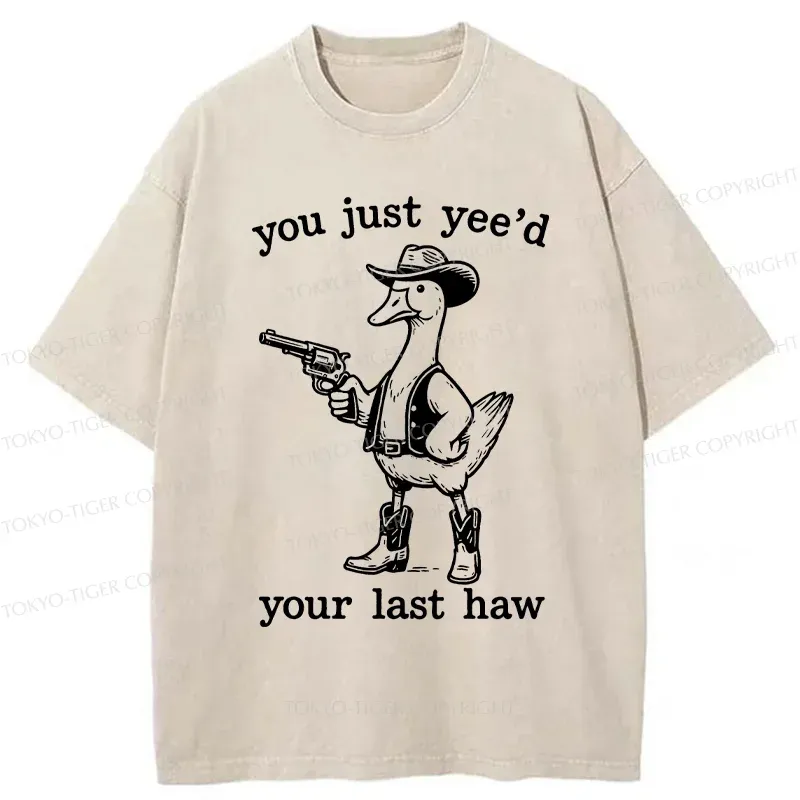 Tokyo-Tiger Handsome Goose Washed T-Shirt