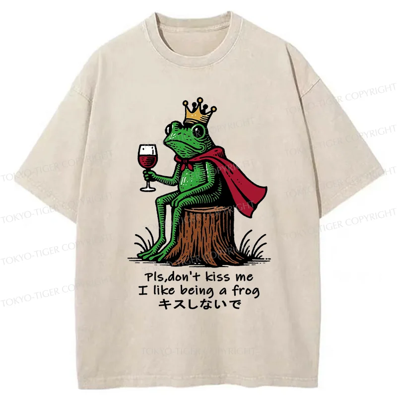 Tokyo-Tiger Just Want To Be A Frog Washed T-Shirt