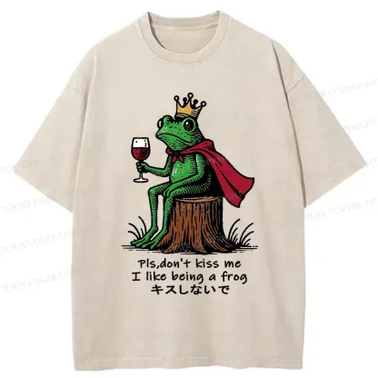 Tokyo-Tiger Just Want To Be A Frog Washed T-Shirt