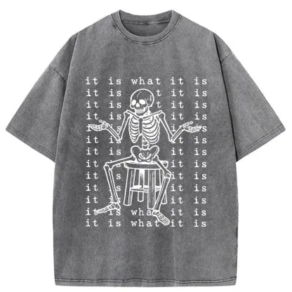 Tokyo-Tiger Helpless Skeleton Washed T-Shirt