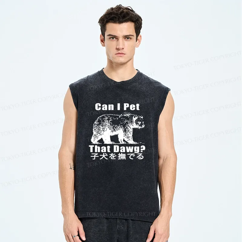 Tokyo-Tiger Pet The Bear Washed Tank