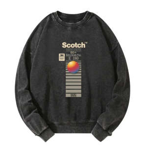 Image of Tokyo-Tiger VHS Scotch E180 Washed Sweatshirt