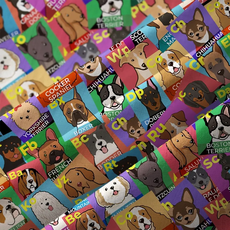 Tokyo-Tiger Funny Dog Elements Button-up Shirt