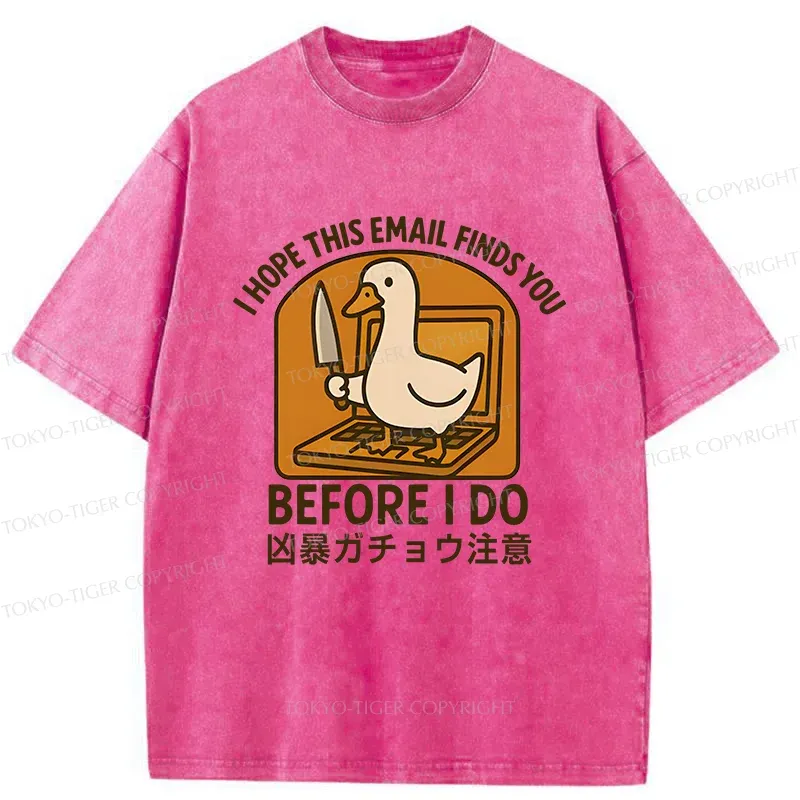 Tokyo-Tiger Goose With A Knife Washed T-Shirt