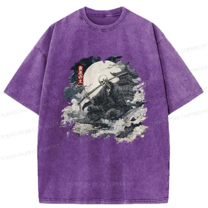 Tokyo-Tiger Lord Of The Underworld Washed T-Shirt