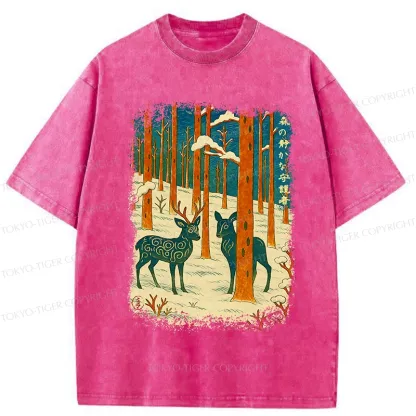Tokyo-Tiger The Forest's Honorable Guardian Washed T-Shirt