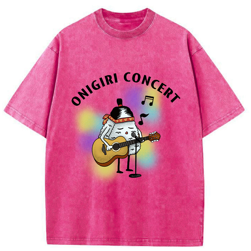 Tokyo-Tiger Rice Ball Concert Washed T-Shirt