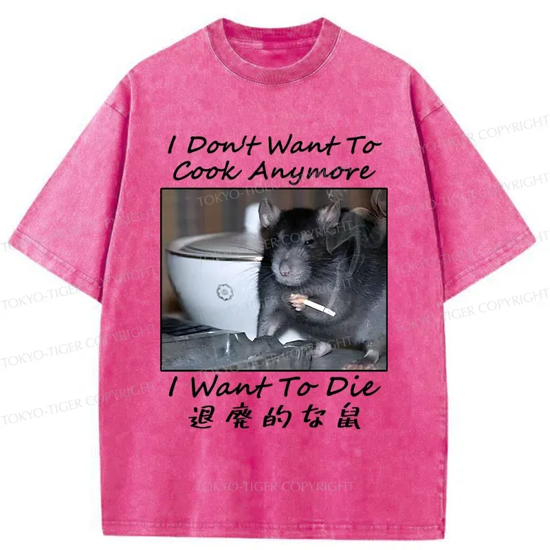 Tokyo-Tiger Decadent Mouse Washed T-Shirt