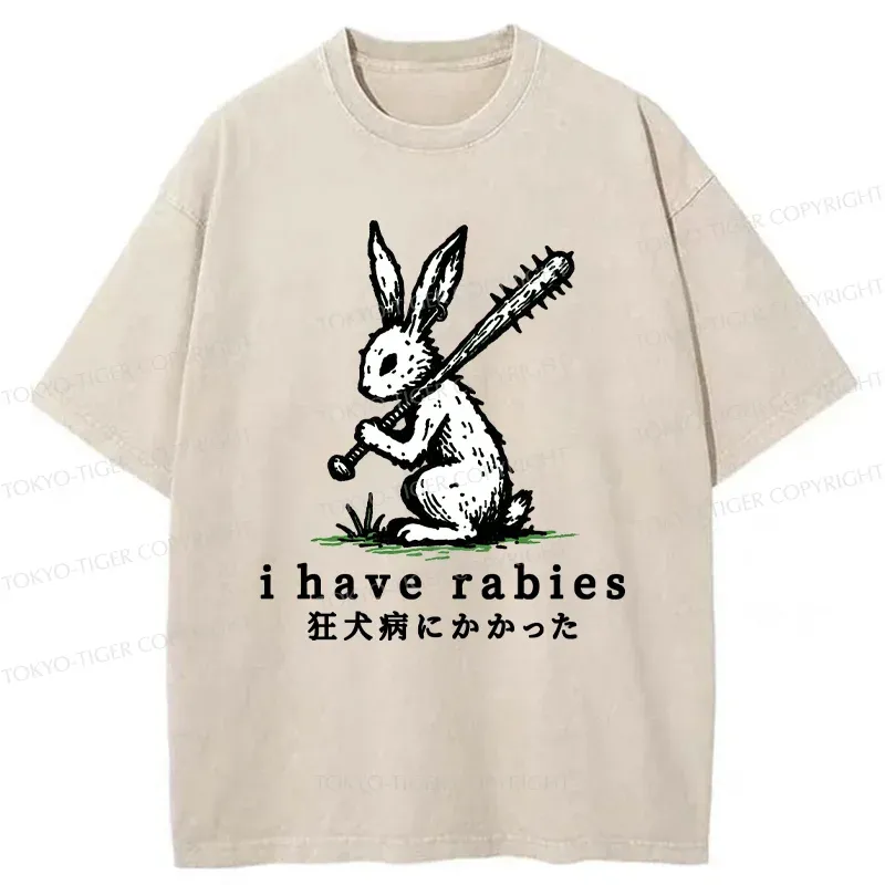 Tokyo-Tiger Violent Rabbit Washed T-Shirt
