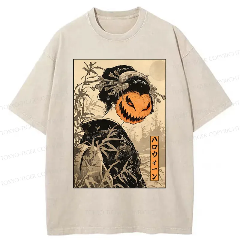 Tokyo-Tiger Horrible Geisha Washed T-Shirt