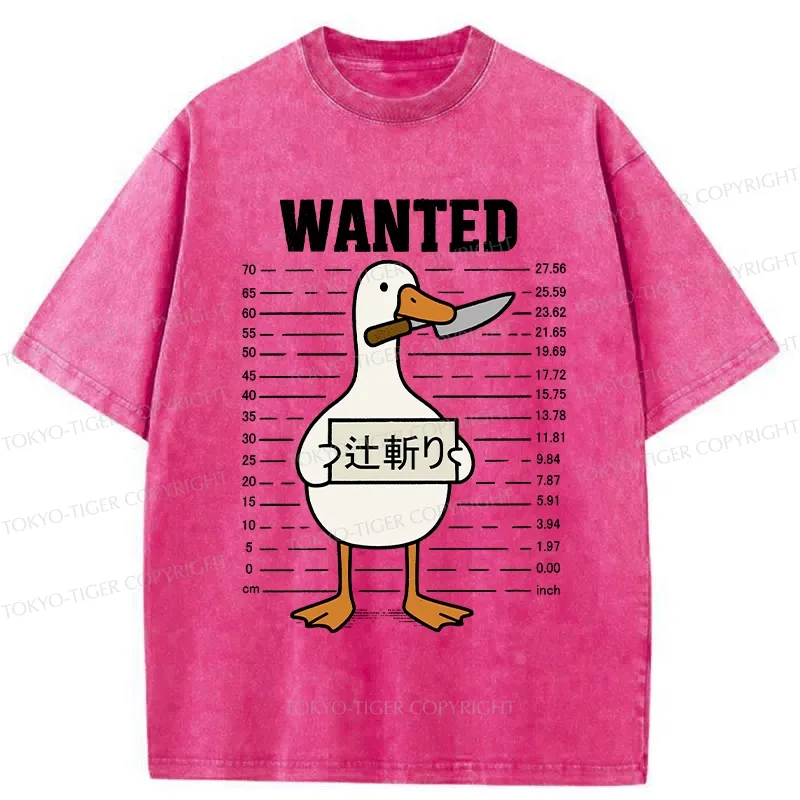 Tokyo-Tiger Wanted Silly Goose Washed T-Shirt
