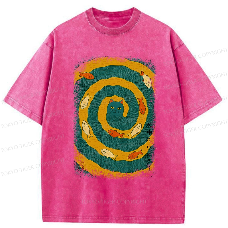 Tokyo-Tiger Aqua Hunter Washed T-Shirt