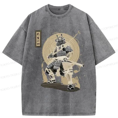 Tokyo-Tiger The Spirit Of The Samurai Washed T-Shirt