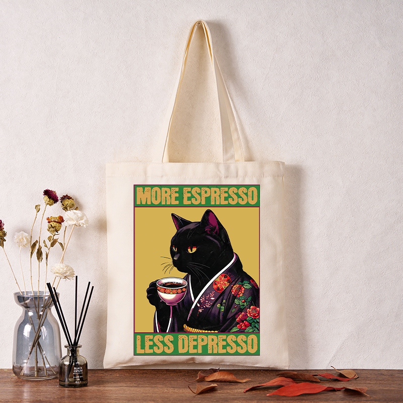 Tokyo-Tiger Up Caffeine Down Depression Tote Bag