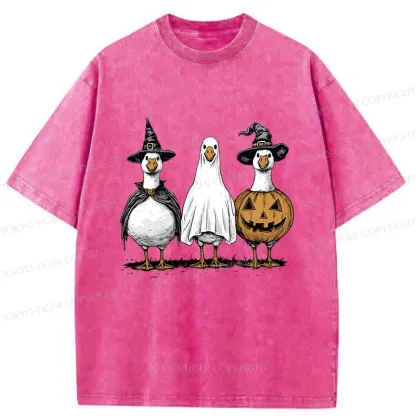 Tokyo-Tiger Halloween Goose Washed T-Shirt
