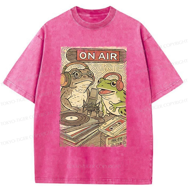 Tokyo-Tiger Frog And Toad Washed T-Shirt