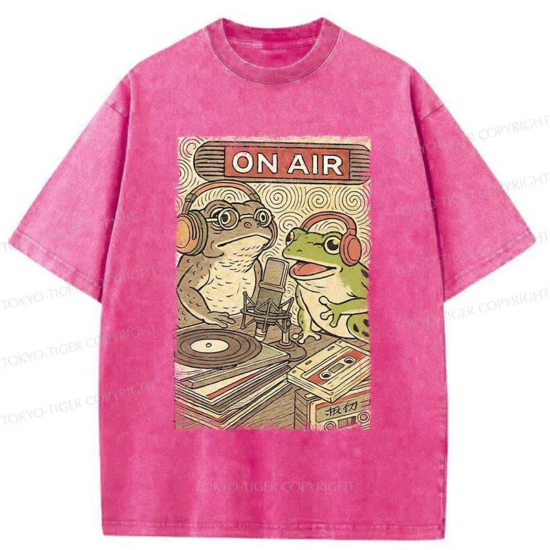 Tokyo-Tiger Frog And Toad Washed T-Shirt