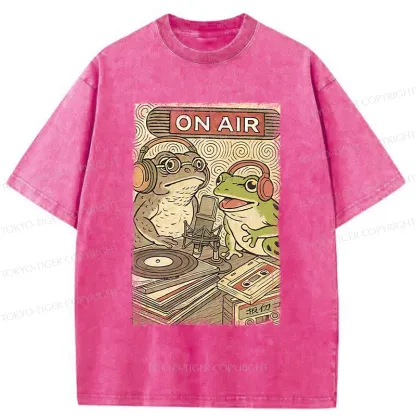 Tokyo-Tiger Frog And Toad Washed T-Shirt