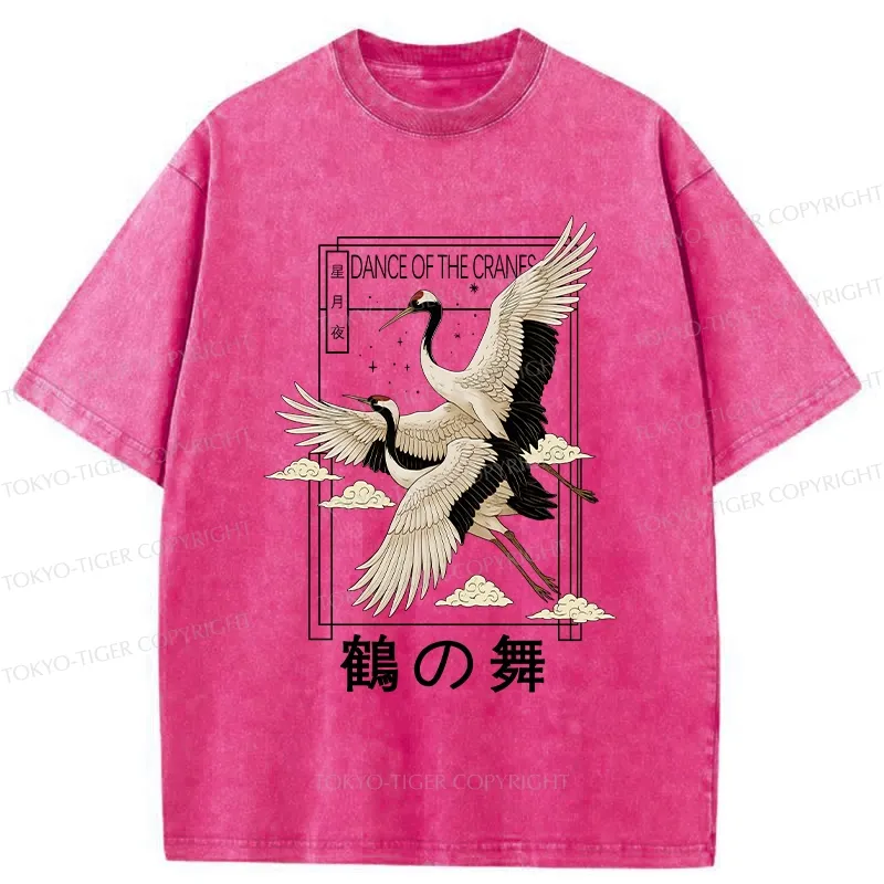 Tokyo-Tiger Dance Of The Cranes Washed T-Shirt