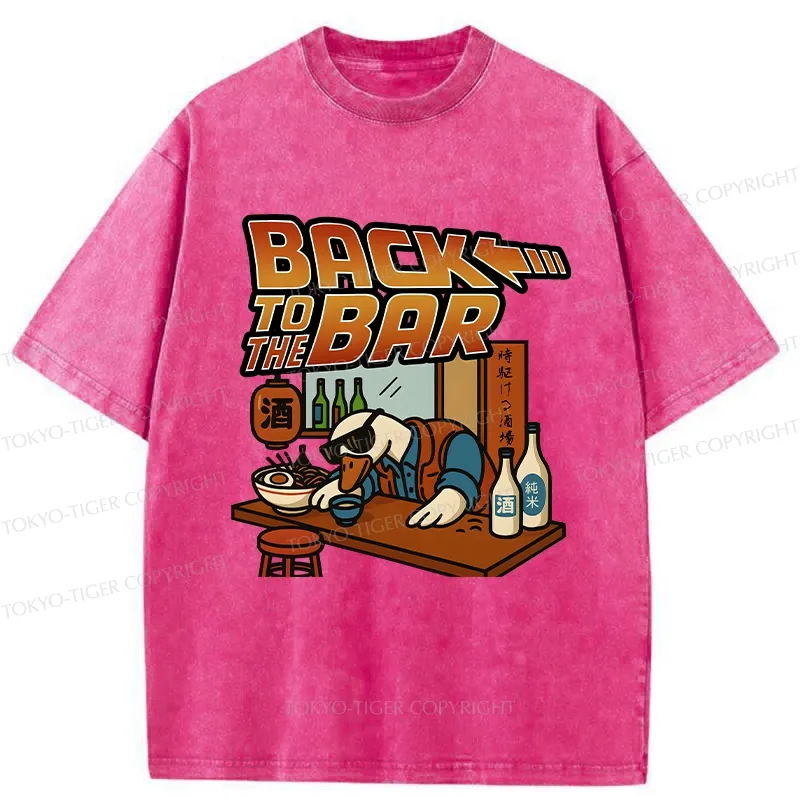 Tokyo-Tiger The Coolest Goose At The Bar Washed T-Shirt