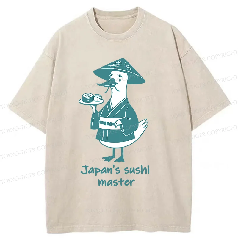 Tokyo-Tiger Japan's Sushi Master Washed T-Shirt