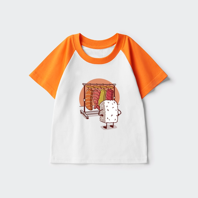 Tokyo-Tiger Which One Should I Wear Today Kids Raglan T-shirt