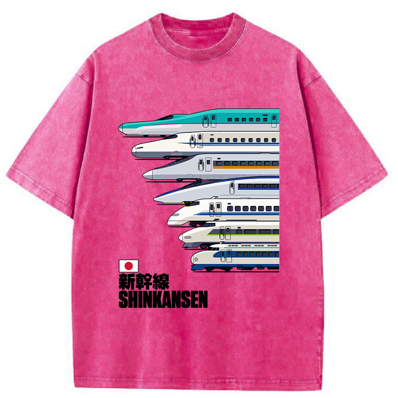 Tokyo-Tiger Japan Shinkansen Washed T-Shirt