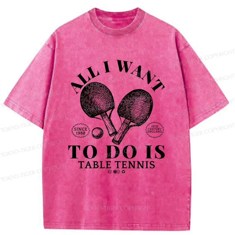 Tokyo-Tiger Table Tennis Washed T-Shirt