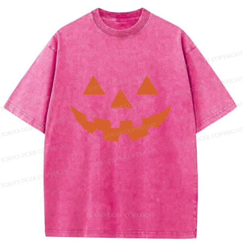 Tokyo-Tiger Pumpkin Horror Washed T-Shirt