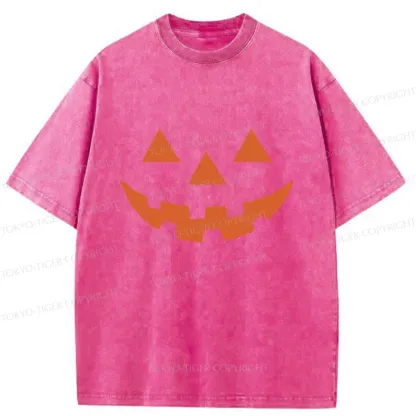 Tokyo-Tiger Pumpkin Horror Washed T-Shirt