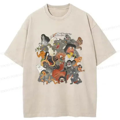 Tokyo-Tiger Famous Japanese Yoaki Washed T-Shirt