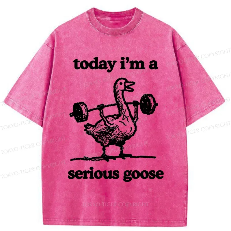 Tokyo-Tiger Fitness Goose Washed T-Shirt