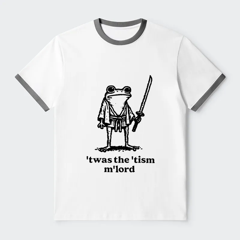 Tokyo-Tiger Focused Samurai Frog Contrast Trim T-Shirt