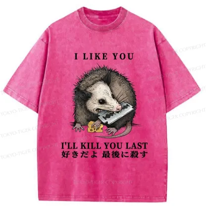 Tokyo-Tiger I Like You And I'll Kill You Last Washed T-Shirt