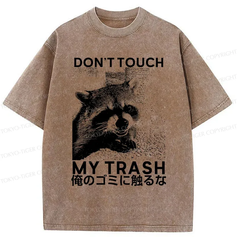 Tokyo-Tiger Angry Raccoon Japan Washed T-Shirt