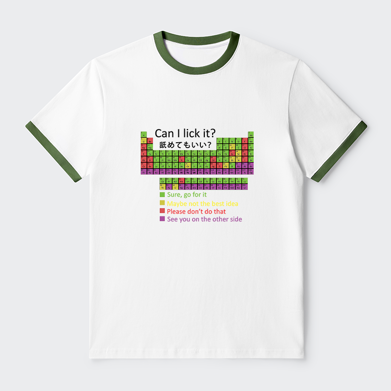 Tokyo-Tiger Can I Lick It Contrast Trim T-Shirt