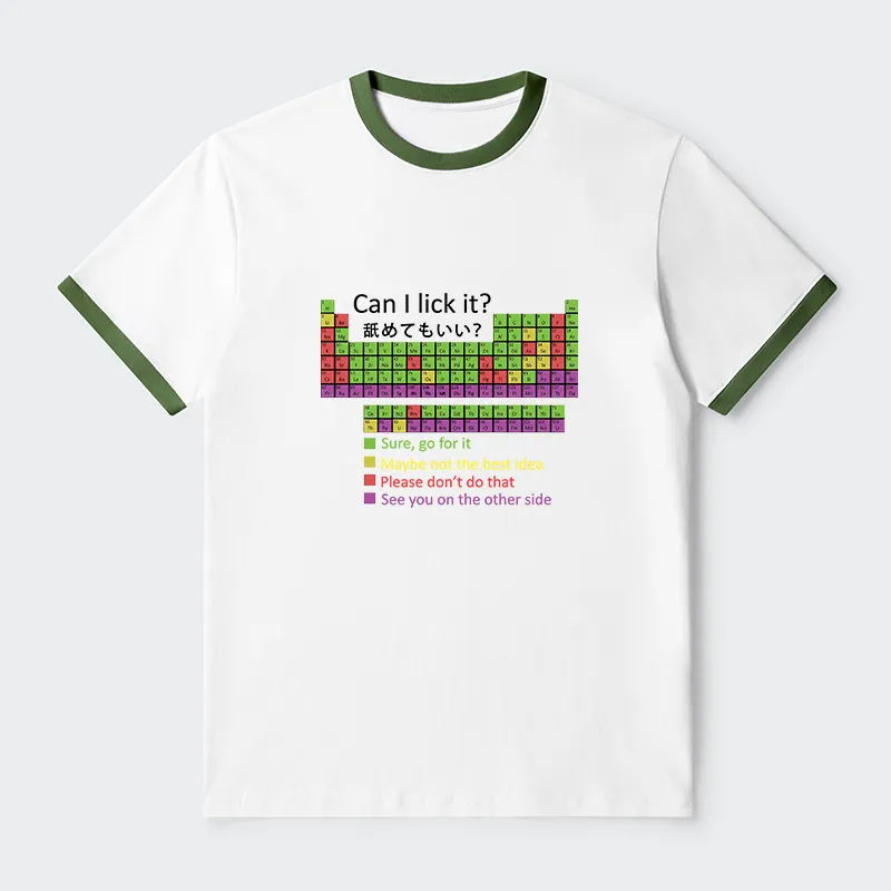 Tokyo-Tiger Can I Lick It Contrast Trim T-Shirt