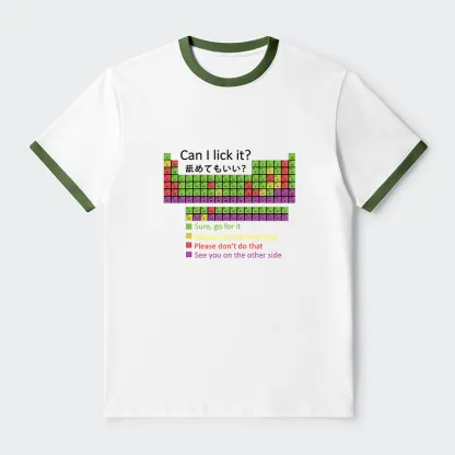 Tokyo-Tiger Can I Lick It Contrast Trim T-Shirt