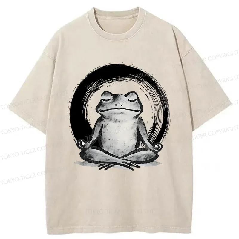 Tokyo-Tiger Zen Frog Washed T-Shirt