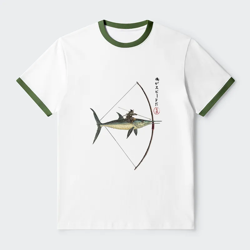 Tokyo-Tiger I Am Speed Contrast Trim T-Shirt