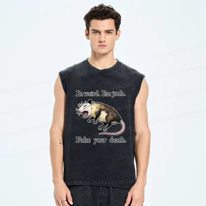 Tokyo-Tiger Possum Playing Dead Washed Tank