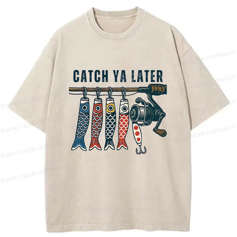 Tokyo-Tiger Fishing Japan Washed T-Shirt