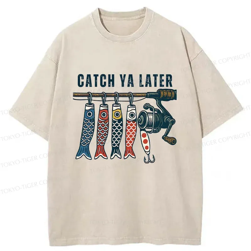 Tokyo-Tiger Fishing Japan Washed T-Shirt