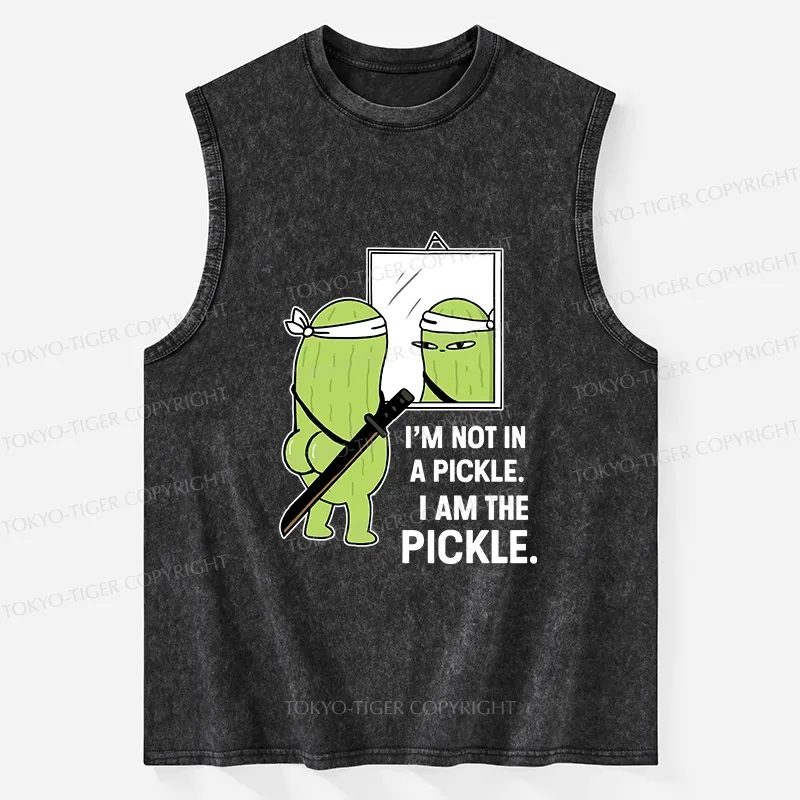 Tokyo-Tiger Funny I Am The Pickle Washed Tank