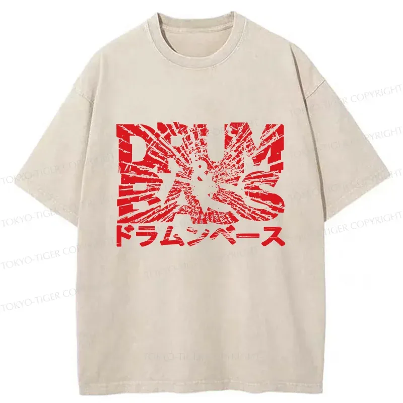Tokyo-Tiger Broken DNB Washed T-Shirt