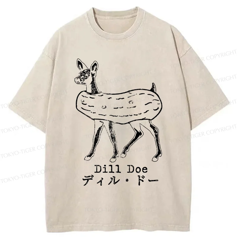 Tokyo-Tiger Cucumber Deer Washed T-Shirt