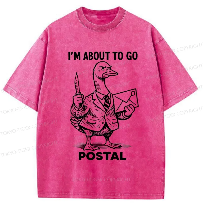 Tokyo-Tiger I'm About To Go Postal Washed T-Shirt