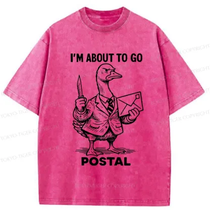 Tokyo-Tiger I'm About To Go Postal Washed T-Shirt