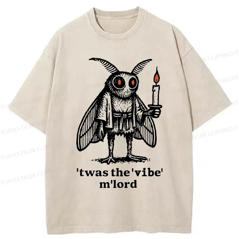 Tokyo-Tiger Japan Funny Mothman Washed T-Shirt